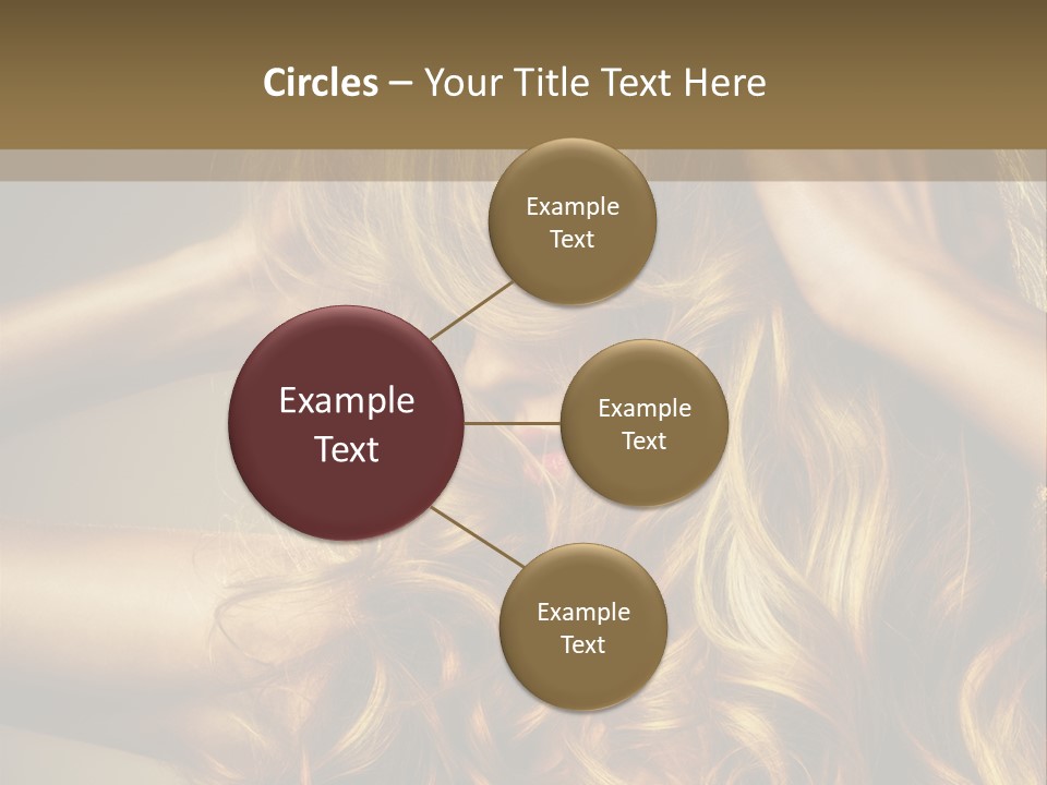 Square Blond Portrait PowerPoint Template