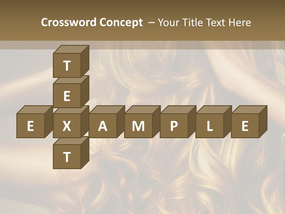 Square Blond Portrait PowerPoint Template