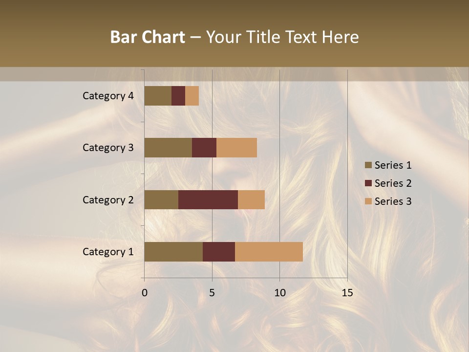 Square Blond Portrait PowerPoint Template