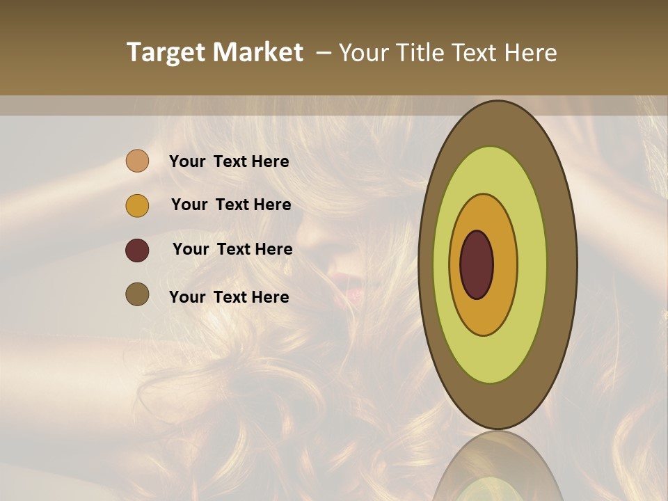 Square Blond Portrait PowerPoint Template