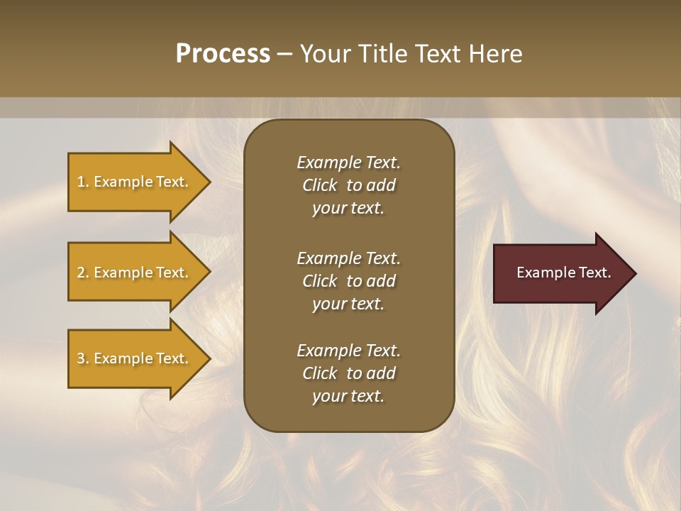 Square Blond Portrait PowerPoint Template
