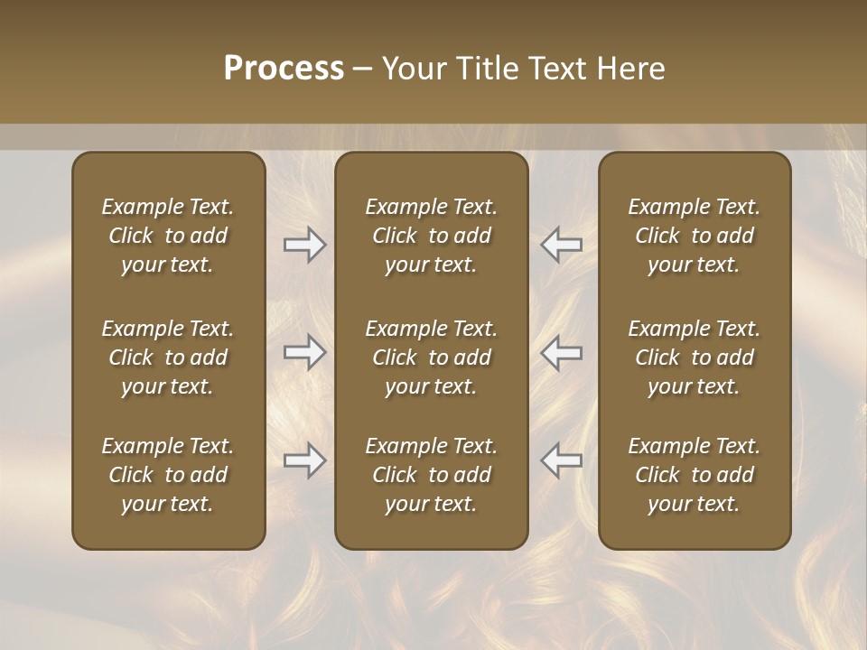 Square Blond Portrait PowerPoint Template