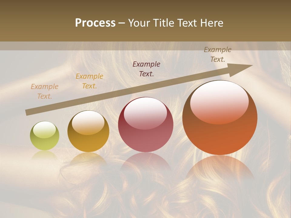 Square Blond Portrait PowerPoint Template