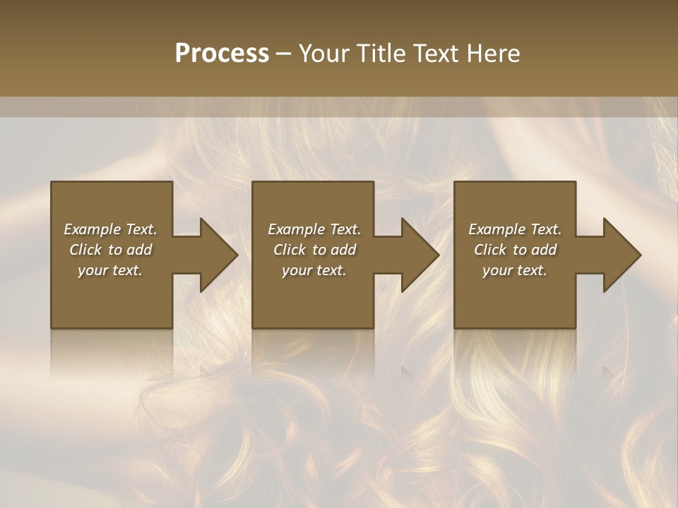 Square Blond Portrait PowerPoint Template