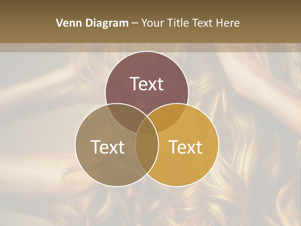 Square Blond Portrait PowerPoint Template