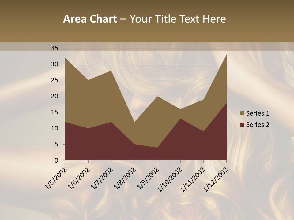 Square Blond Portrait PowerPoint Template