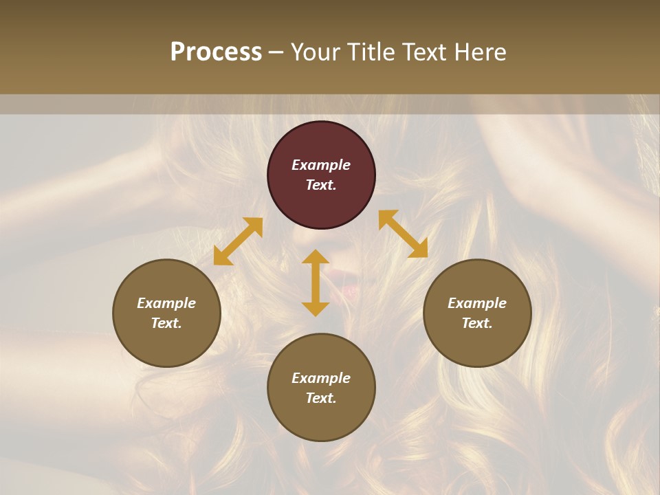 Square Blond Portrait PowerPoint Template