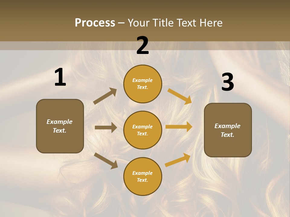 Square Blond Portrait PowerPoint Template