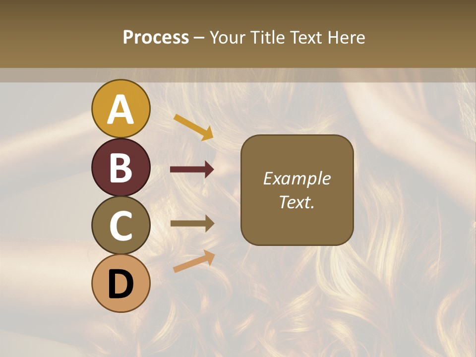 Square Blond Portrait PowerPoint Template