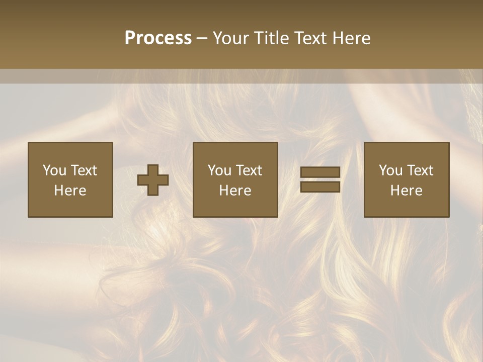 Square Blond Portrait PowerPoint Template