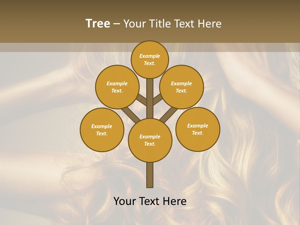 Square Blond Portrait PowerPoint Template