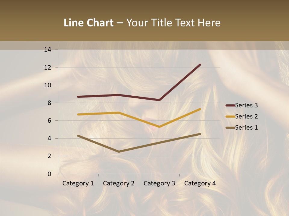 Square Blond Portrait PowerPoint Template