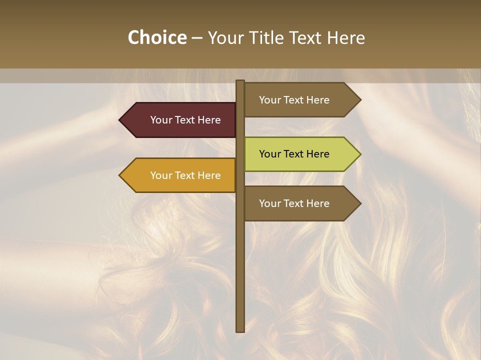 Square Blond Portrait PowerPoint Template