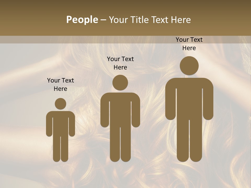 Square Blond Portrait PowerPoint Template