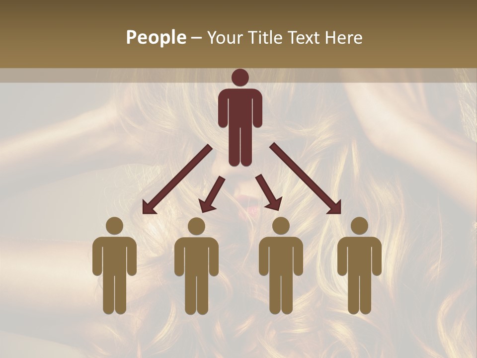 Square Blond Portrait PowerPoint Template