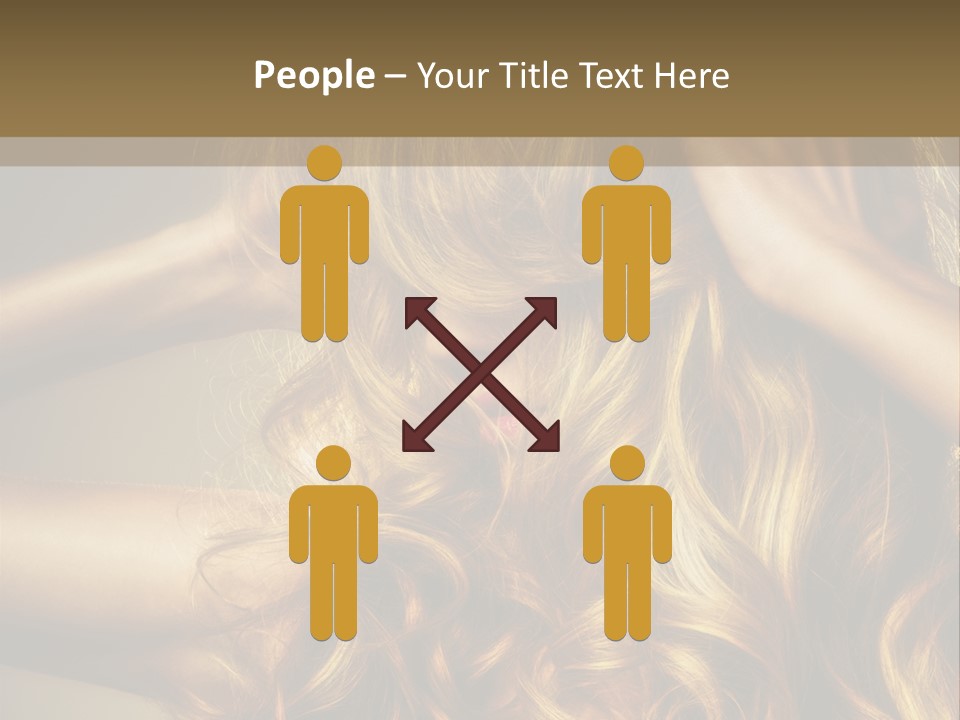 Square Blond Portrait PowerPoint Template