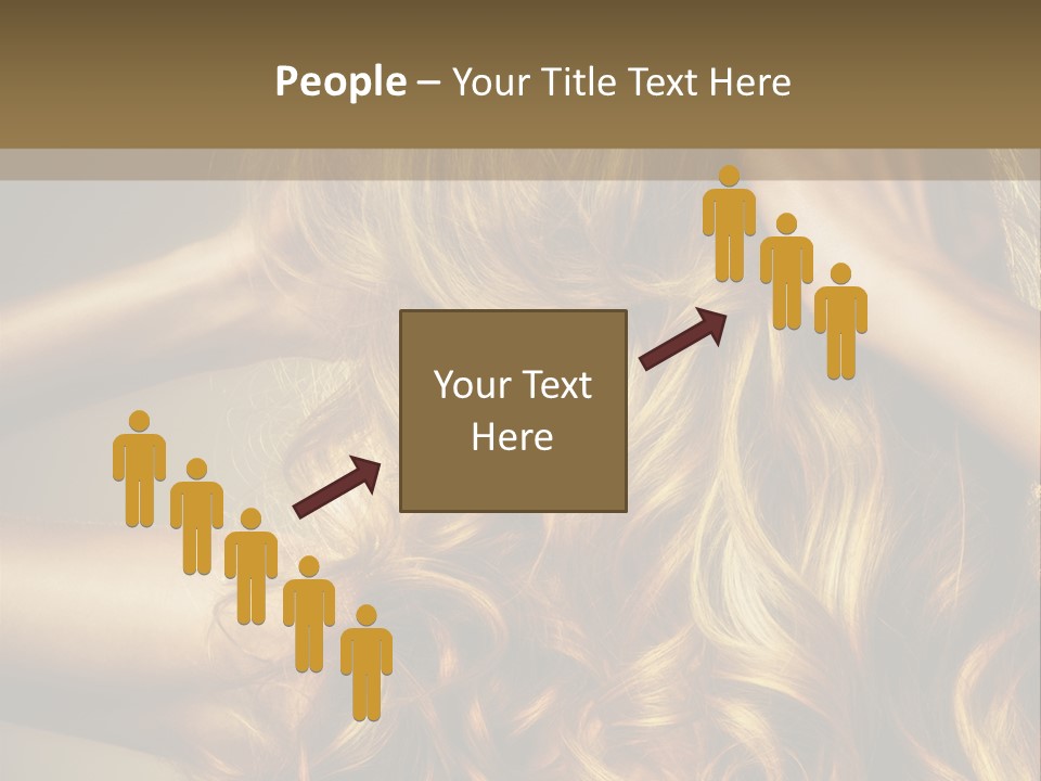 Square Blond Portrait PowerPoint Template