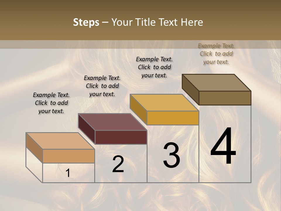 Square Blond Portrait PowerPoint Template