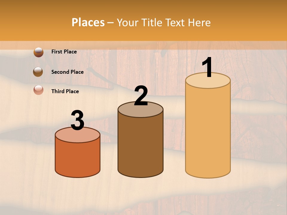 Hardwood Border Material PowerPoint Template