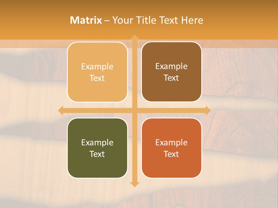 Hardwood Border Material PowerPoint Template