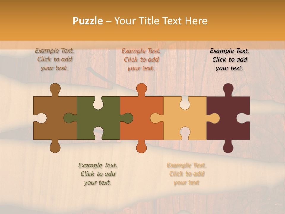 Hardwood Border Material PowerPoint Template