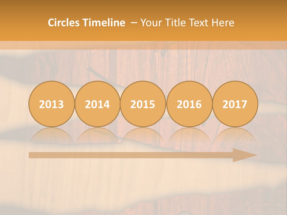 Hardwood Border Material PowerPoint Template