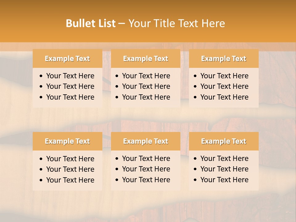 Hardwood Border Material PowerPoint Template