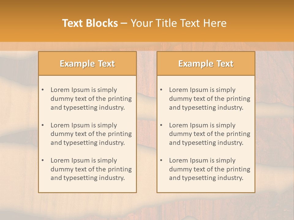 Hardwood Border Material PowerPoint Template