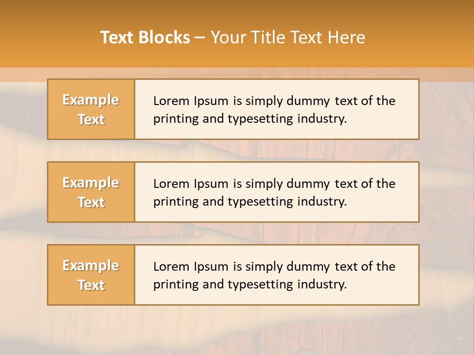 Hardwood Border Material PowerPoint Template