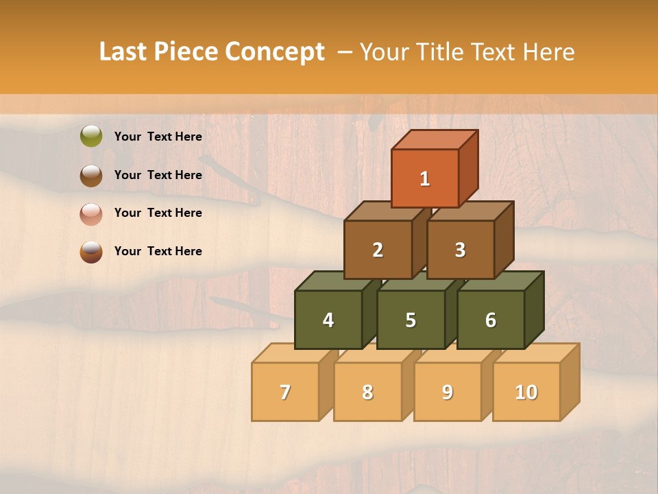 Hardwood Border Material PowerPoint Template