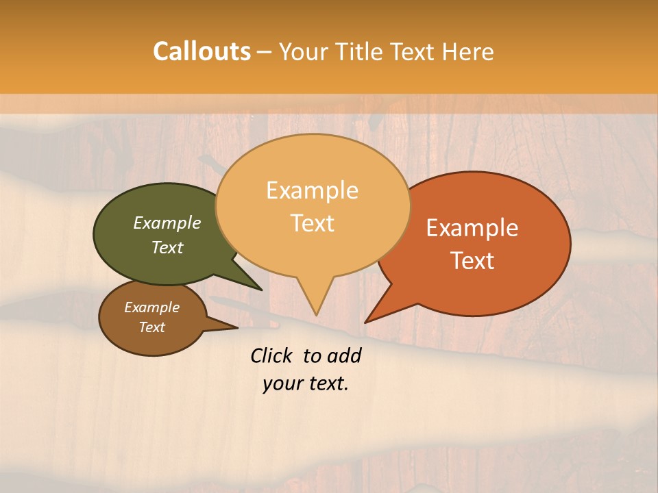 Hardwood Border Material PowerPoint Template