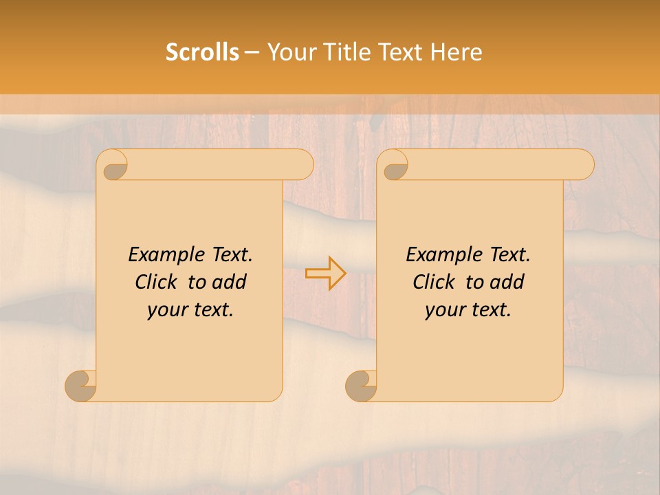 Hardwood Border Material PowerPoint Template