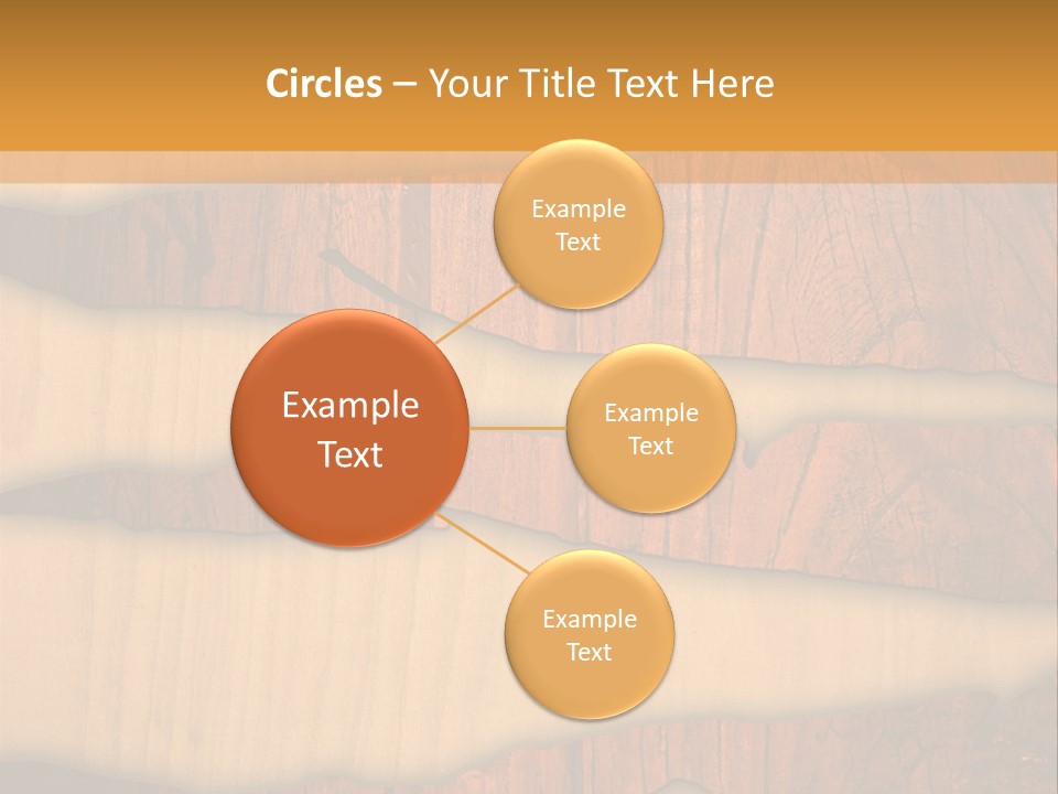 Hardwood Border Material PowerPoint Template