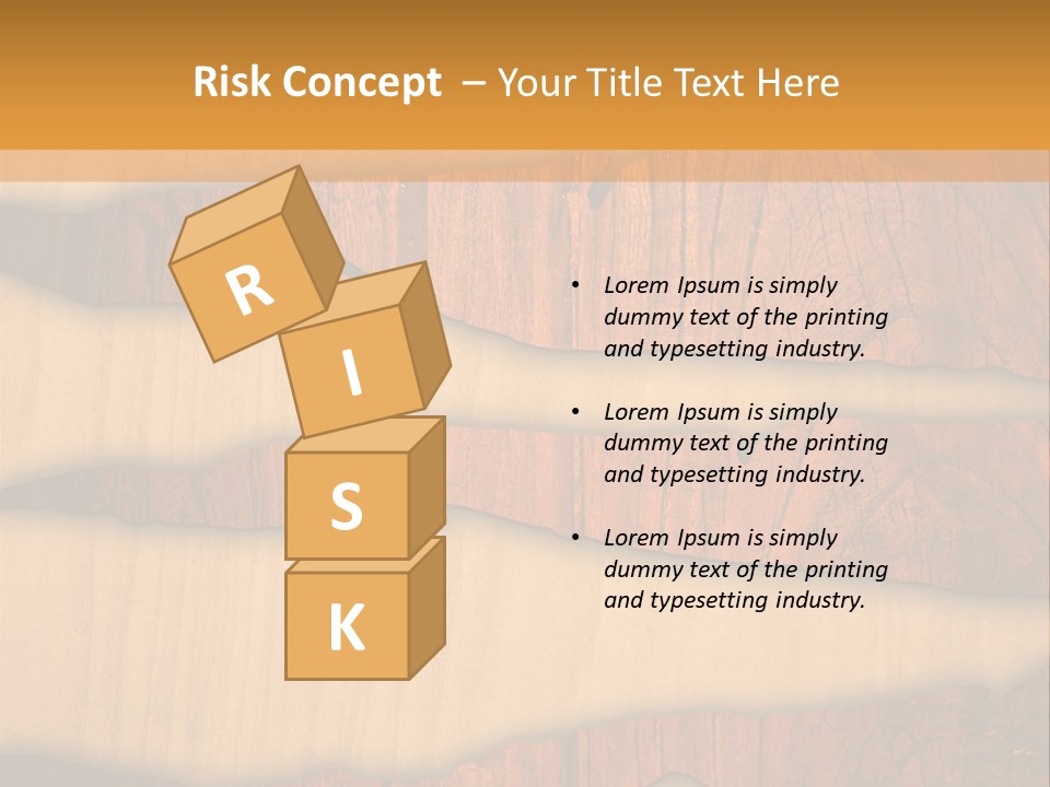 Hardwood Border Material PowerPoint Template