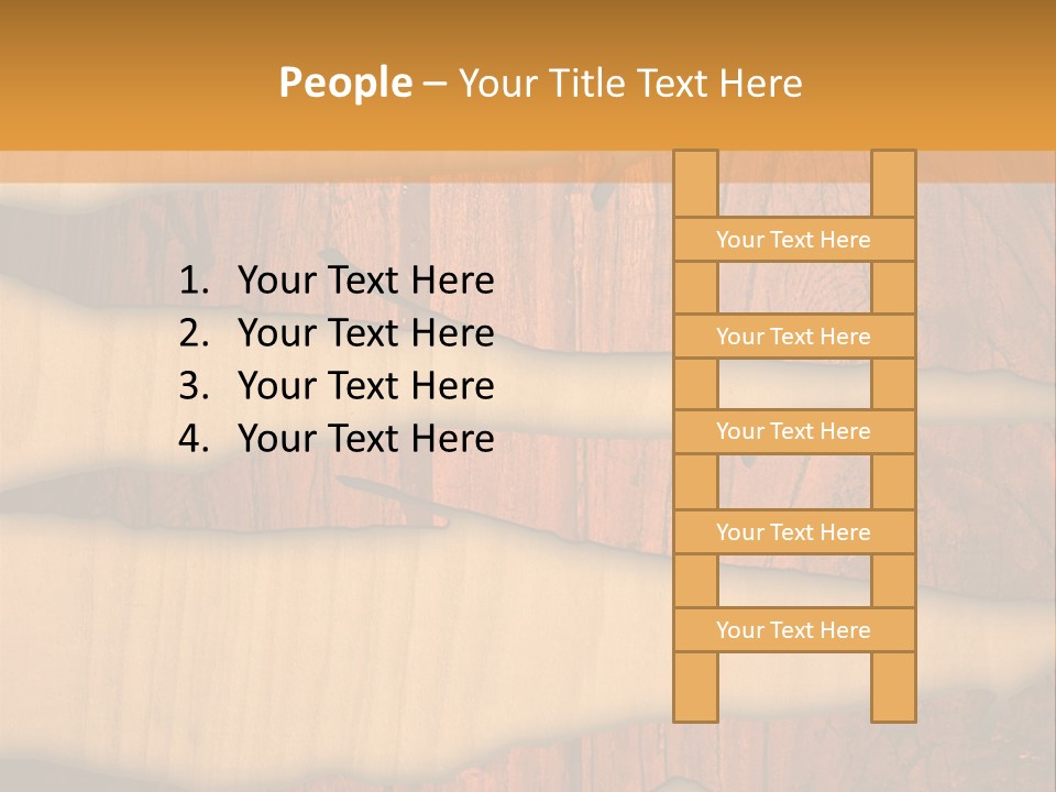 Hardwood Border Material PowerPoint Template