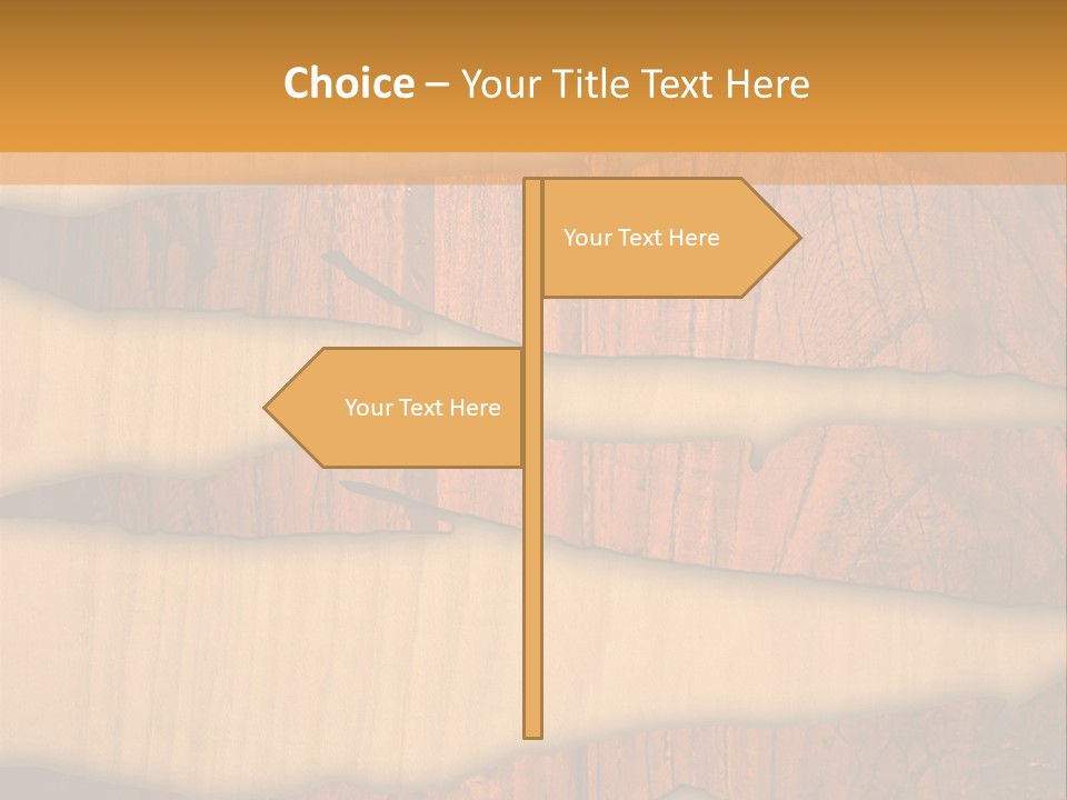 Hardwood Border Material PowerPoint Template