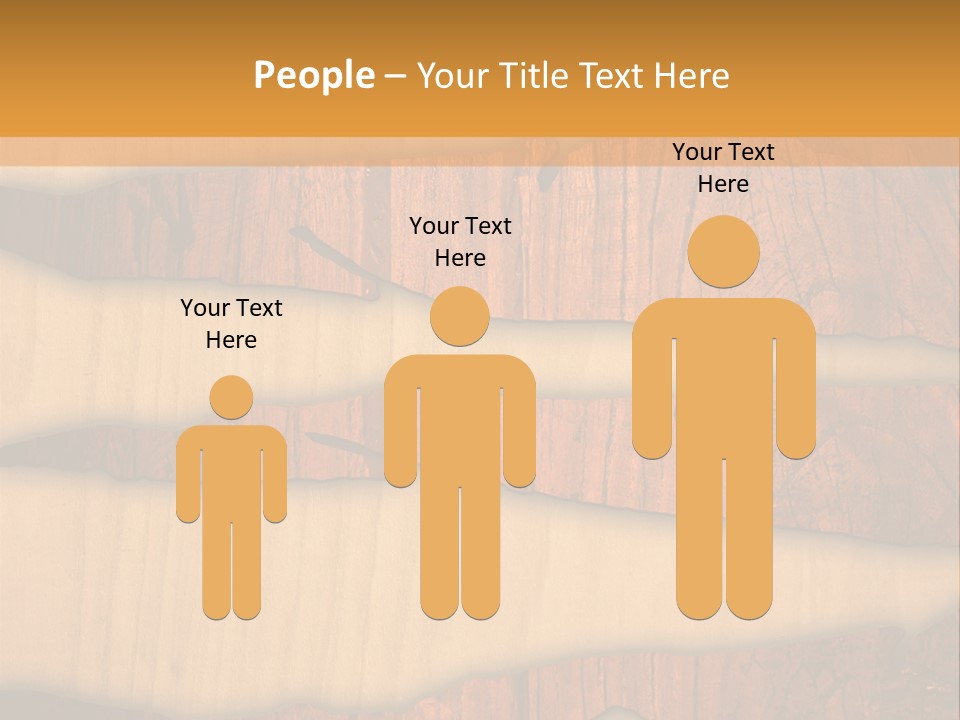 Hardwood Border Material PowerPoint Template