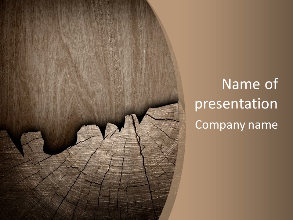 Art Pattern Hardwood PowerPoint Template