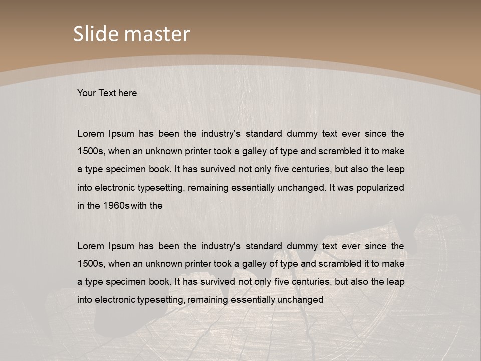 Art Pattern Hardwood PowerPoint Template