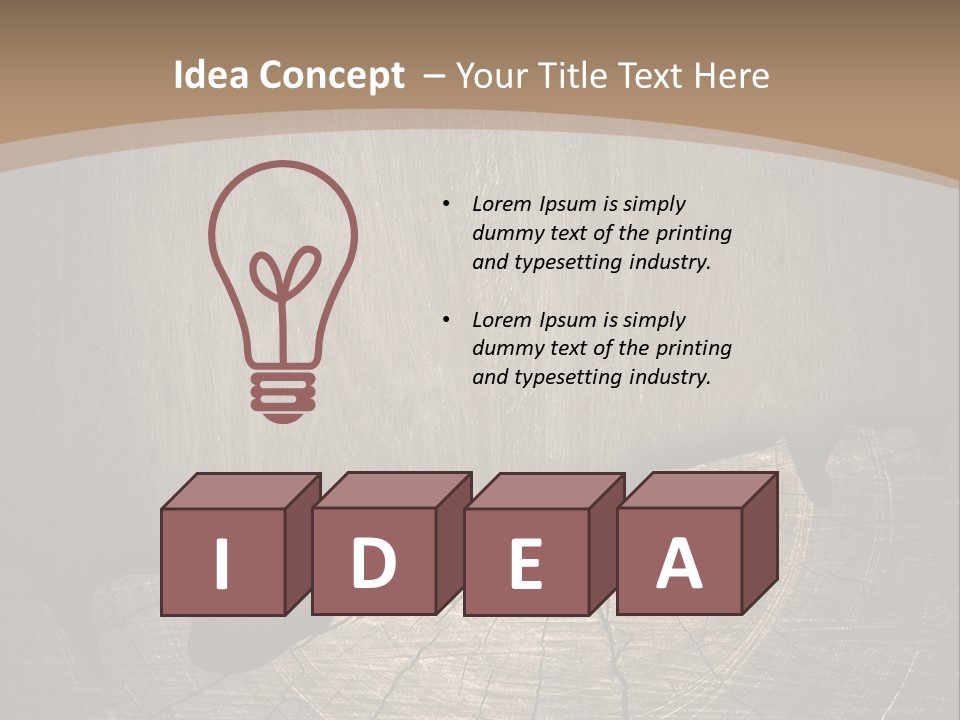 Art Pattern Hardwood PowerPoint Template