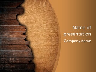 Board Slice Brown PowerPoint Template