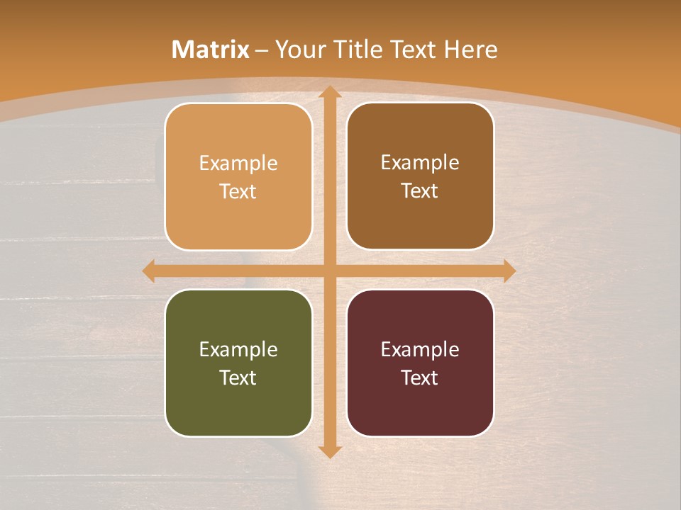Board Slice Brown PowerPoint Template