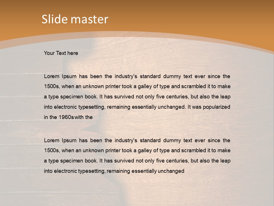 Board Slice Brown PowerPoint Template