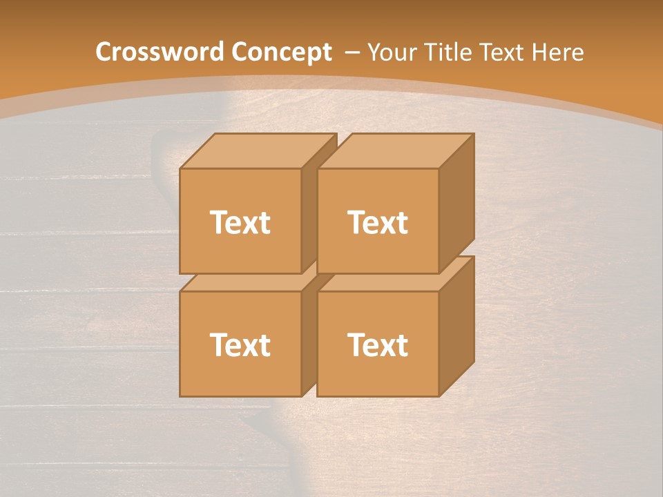 Board Slice Brown PowerPoint Template