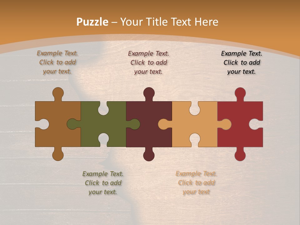 Board Slice Brown PowerPoint Template