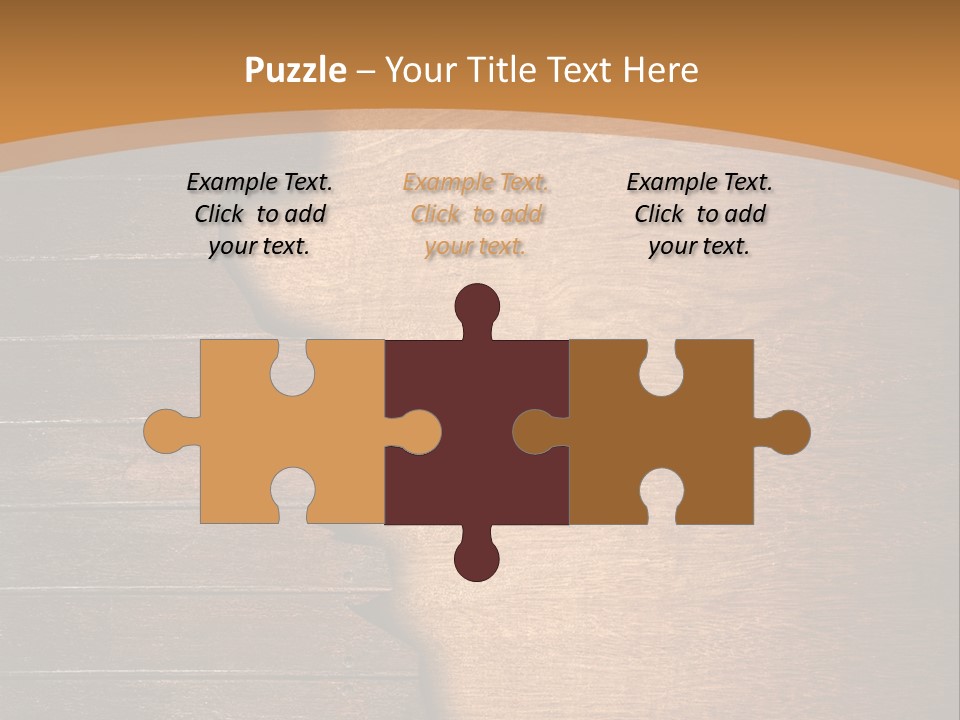 Board Slice Brown PowerPoint Template