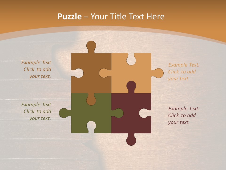 Board Slice Brown PowerPoint Template