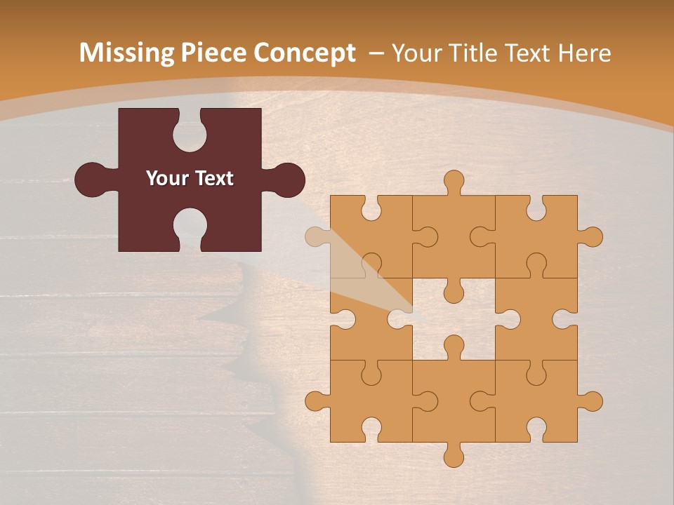 Board Slice Brown PowerPoint Template