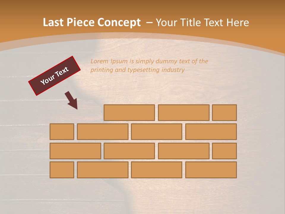 Board Slice Brown PowerPoint Template
