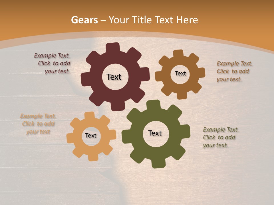 Board Slice Brown PowerPoint Template